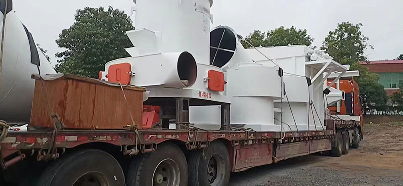 湖南某老板訂購時產十五噸氫氧化鈣生產線貨物到場剪影!