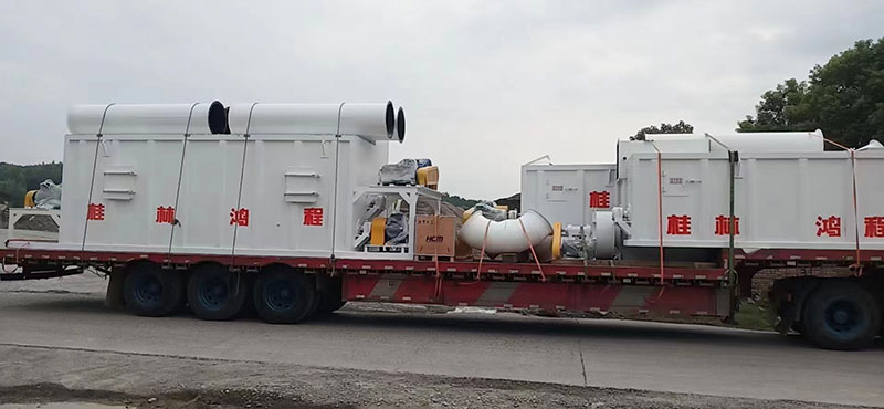 湖南某老板訂購時產十五噸氫氧化鈣生產線貨物到場剪影!