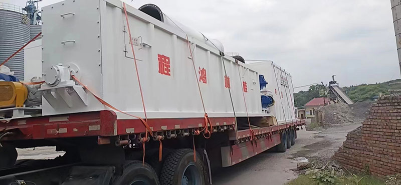 湖南某老板訂購時產十五噸氫氧化鈣生產線貨物到場剪影!